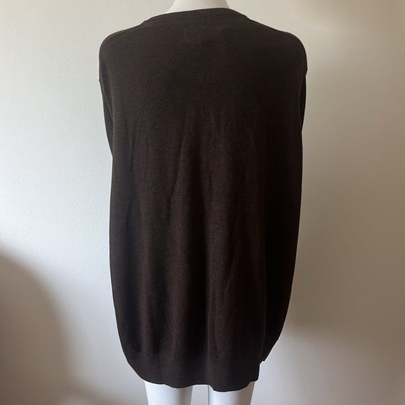 St John bay Super Soft V Neck Sweater Brown Size XXL - Picture 5 of 11